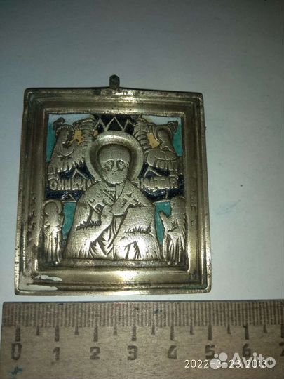 Икона Николай чудотворец эмали