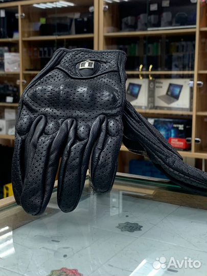 Мотоперчатки icon pursuit gloves touchscreen кожан