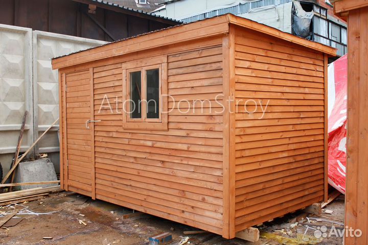 Бытовка деревянная утепленная с электрикой
