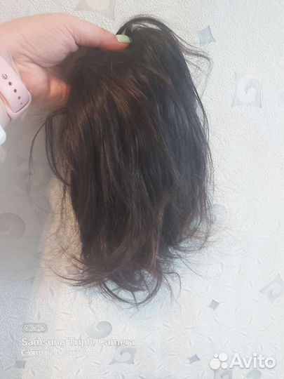 Шиньон из натуральных волос