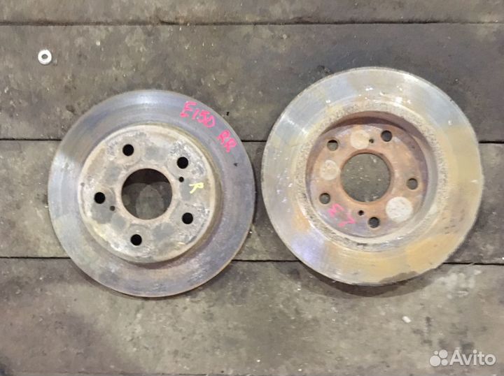 Диски тормозные задние corolla E150