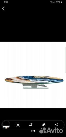 Блюдо стекло вращающее