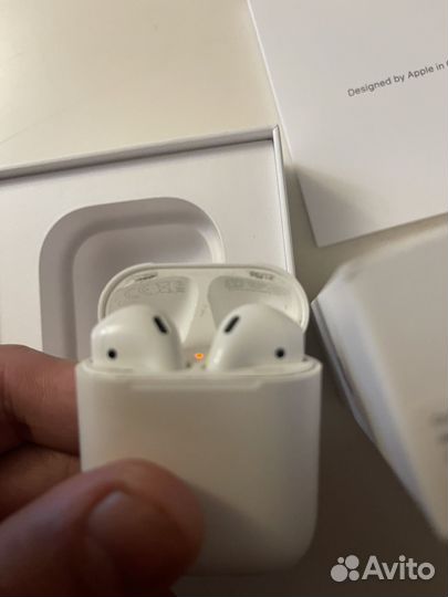 Беспроводные наушники Airpods 2 оригинал