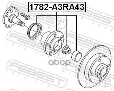 1782-A3RA43 ступица колеса задняя Audi A3/TT