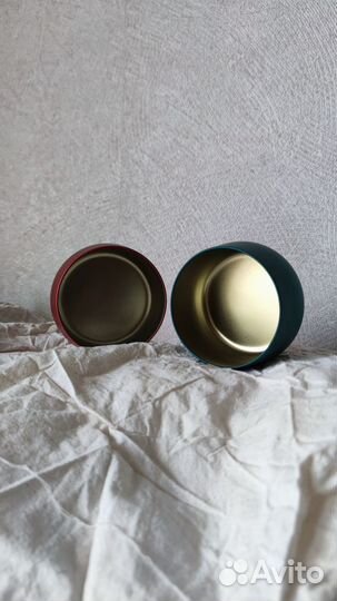 Банка металлическая для свечей