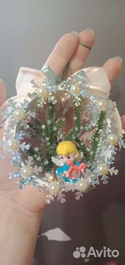 Поделка сувенир Новый год подарок ёлочная игрушка