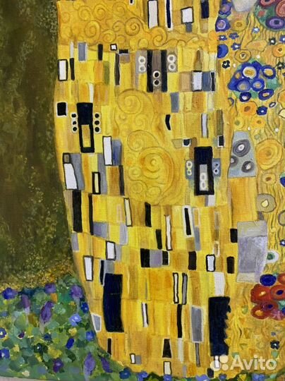 Картина маслом на холсте Поцелуй