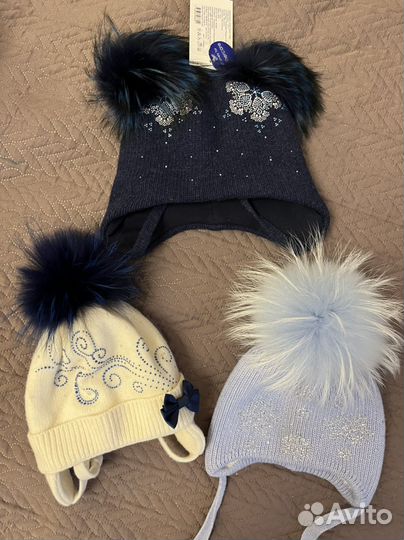Шапка ддя девочки размер 50