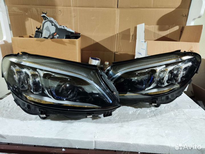 Фары диодные full led multibeam Mercedes C W205