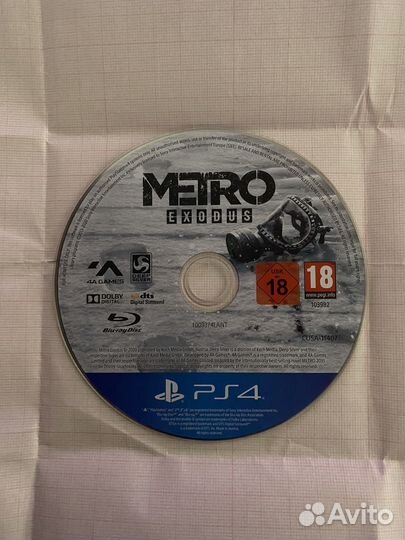Metro exodus ps4 диск