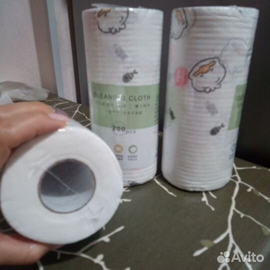 Салфетки одноразовые для уборки с рисунком рулон