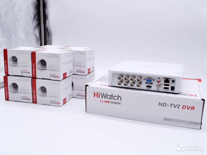 Видеокамеры HiWatch 5Mpx с регистратором