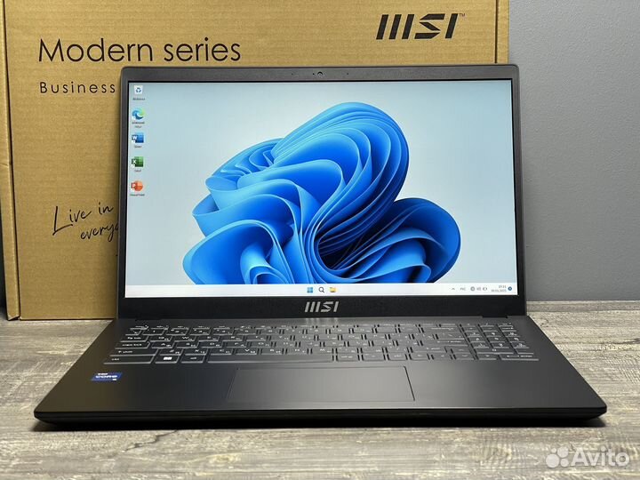 Ноутбук 10-ти ядерный MSI Modern I5 1235U 16/512