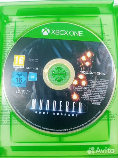 Диск для xbox ONE Murdered б/у с гарантией