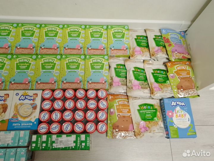 Детское питание, пюре, каши, смеси, кефир