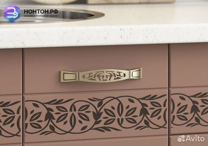 Кухня Мечта 1.8 м белый / крем глянец / капучино