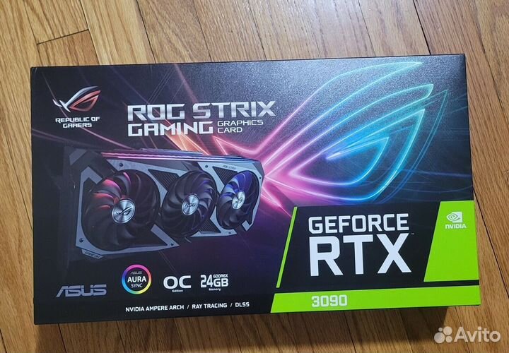 Видеоккарта Asus rog strix rtx 3090