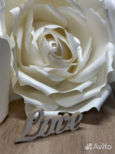 Цветы для фотосессии Большая роза (фоамиран)