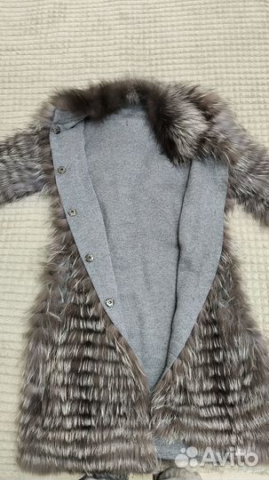 Кардиган из чернобурки