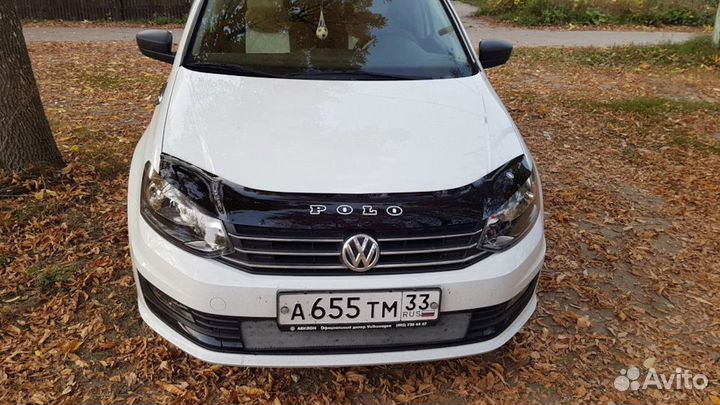 Ветровики, Дефлектор капота VW Polo 6 С 2020 Г.В