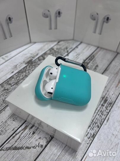 Наушники airpods 2 lux