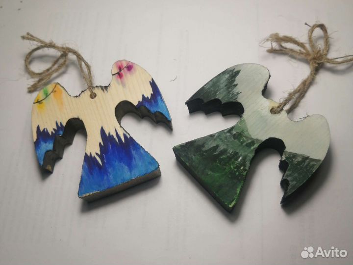 Деревянные игрушки. Ангелы