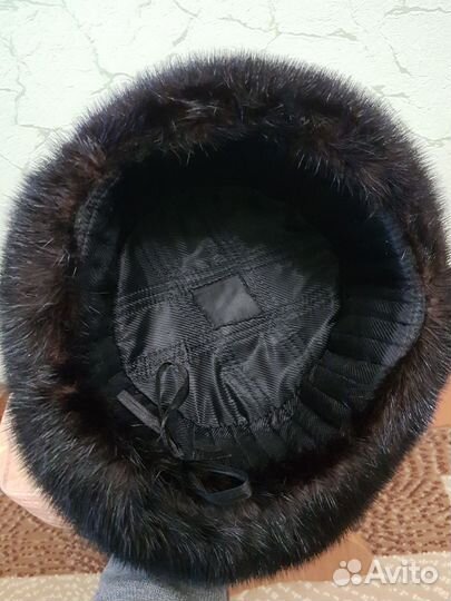 Норковая шапка мужская ушанка