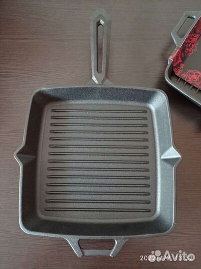 Сковорода-гриль чугунная 28см Royal Kuchen новая
