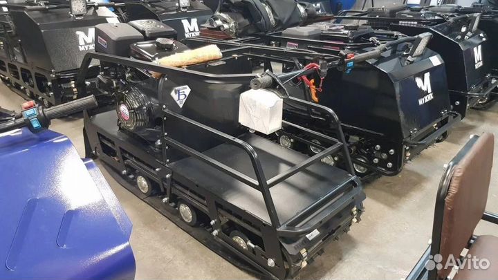 Мотобуксировщик Бурлак-М2 LRK длинный на катках