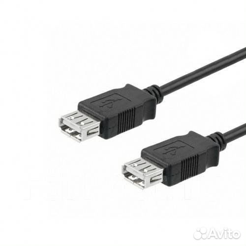 Оптом от 50шт кабель удлинитель USB мама-мама 1м