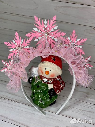 Ободок снежинки