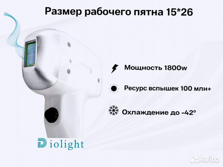 Диодный лазер DioLight Ultra'One 1800в, рассрочка