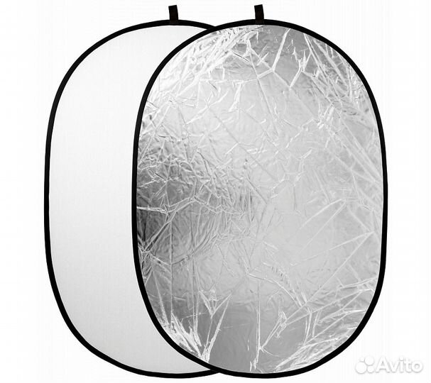 Отражатель 2в1 Raylab RF-09 белый/серебристый 120*