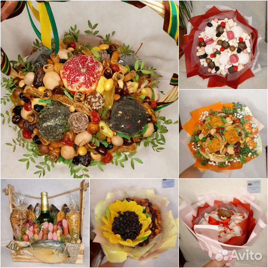 Съедобные букеты, подарок женщине