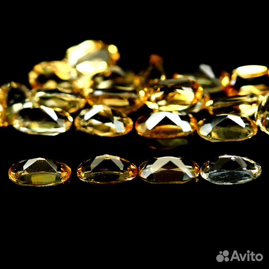 Цитрины природные 3,3*5,2мм