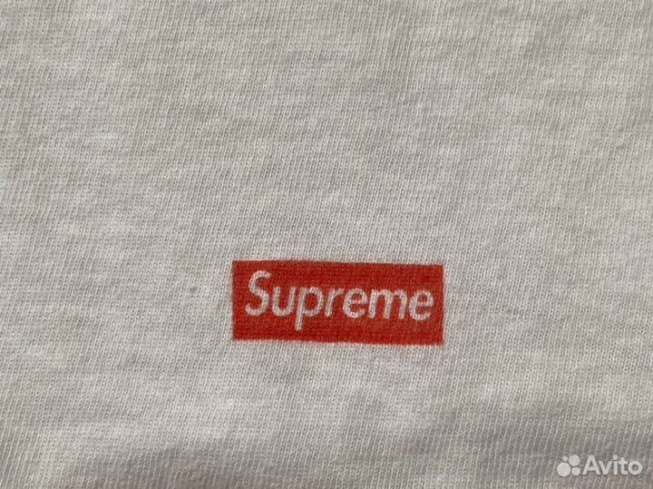 Футболка Supreme Hanes Tagless Tee Оригинал