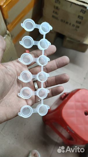 Пластик баночки для рисования, 3 мл. 6 шт спайка