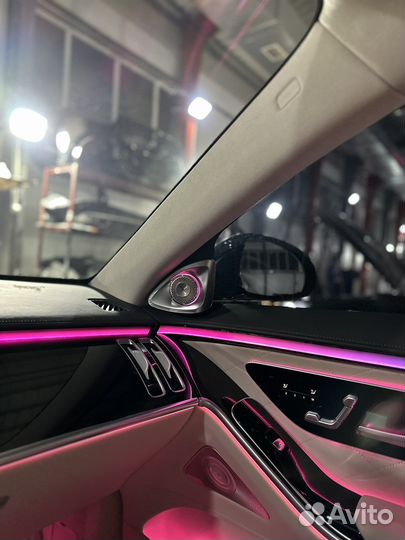 Контурная подсветка салона