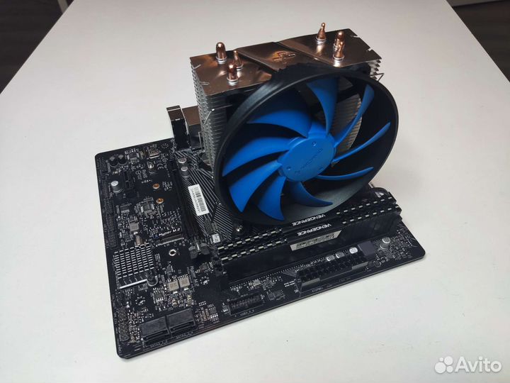 Комплект: Ryzen 5600X, B550, 16Gb, кулер