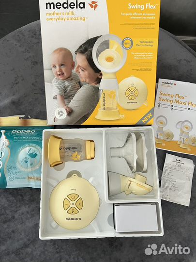 Молокоотсос электрический medela swing flex