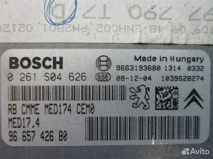 Блок управления двигателем Peugeot 308 4E / 4B 5FT