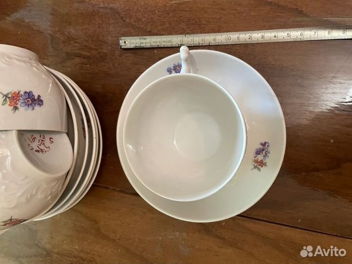 Фарфоровые чайные пары 