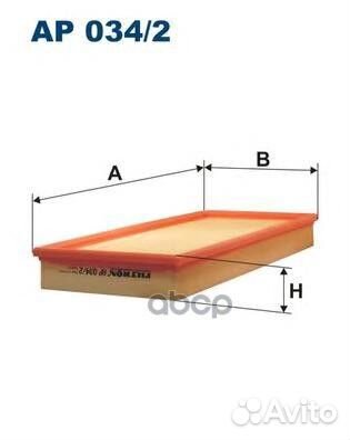 Фильтр воздушный MB W169 CDI AP 034/2 Filtron