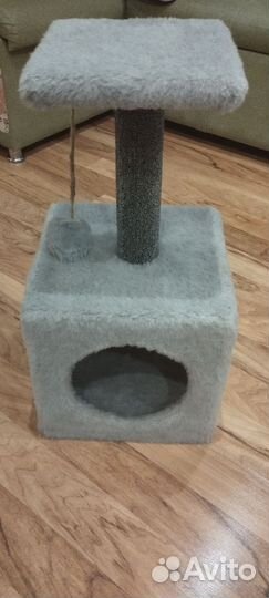 Когтеточка домик для кошки бу