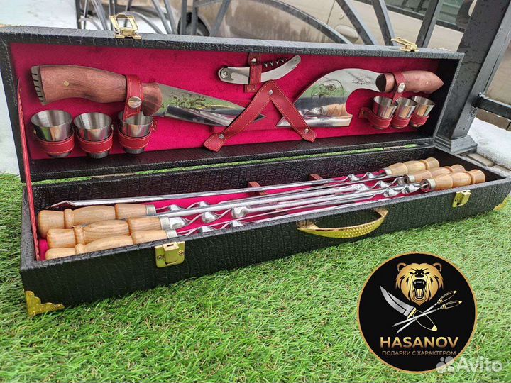 Шашлычный набор для пикника подарочный