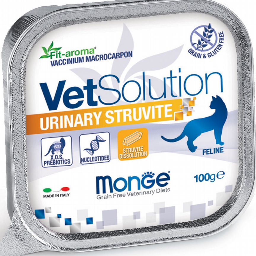 Корм Monge VetSolution Cat Urinary Struvite 100г