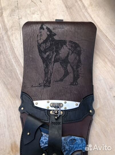 Шампура в кожаном чехле для подарок