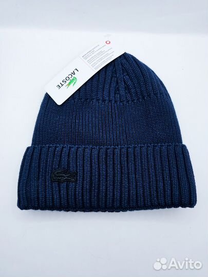 Шапка lacoste зима на флисе
