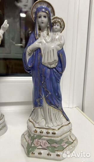 Статуэтка Иисус Дева Мария Фарфор Новые