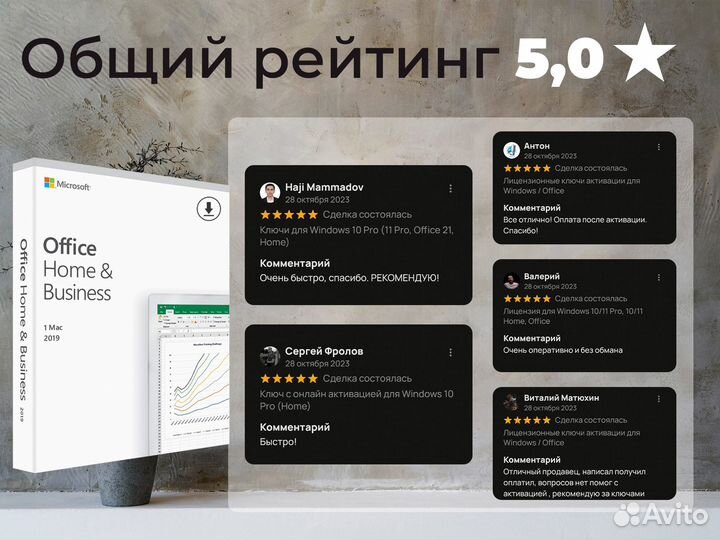 Ключи для Windows 10 Pro (11 Pro, Home, FQC-92572)